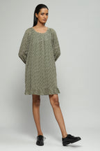 Embroidered Seagrass Dress