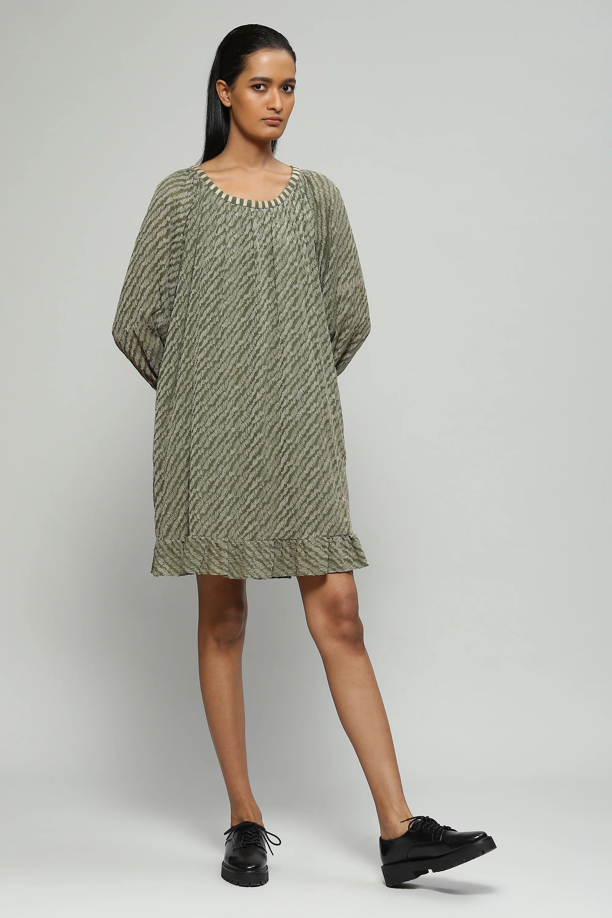Embroidered Seagrass Dress