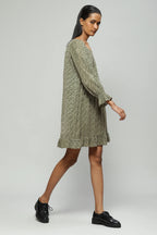 Embroidered Seagrass Dress