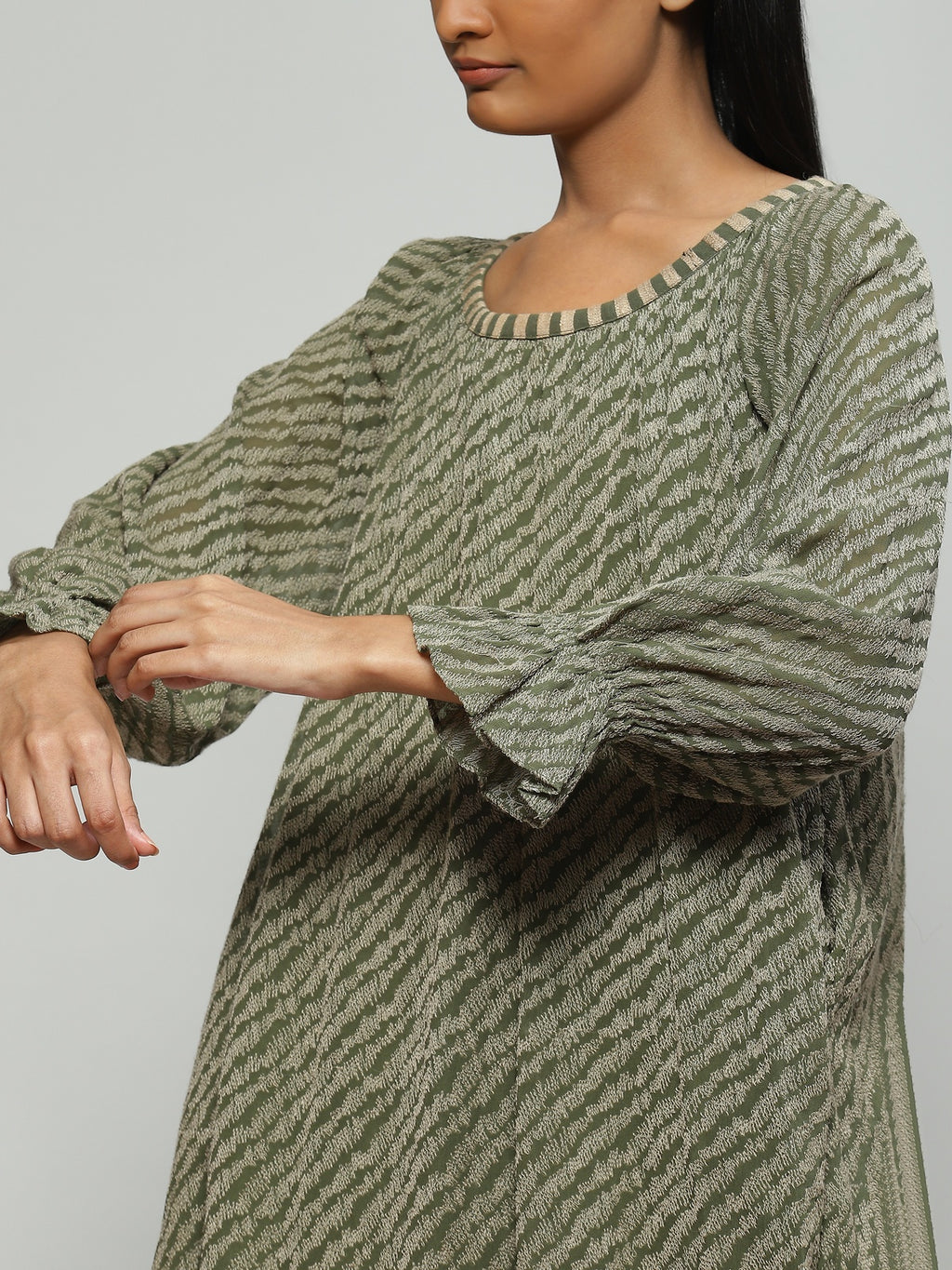 Embroidered Seagrass Dress