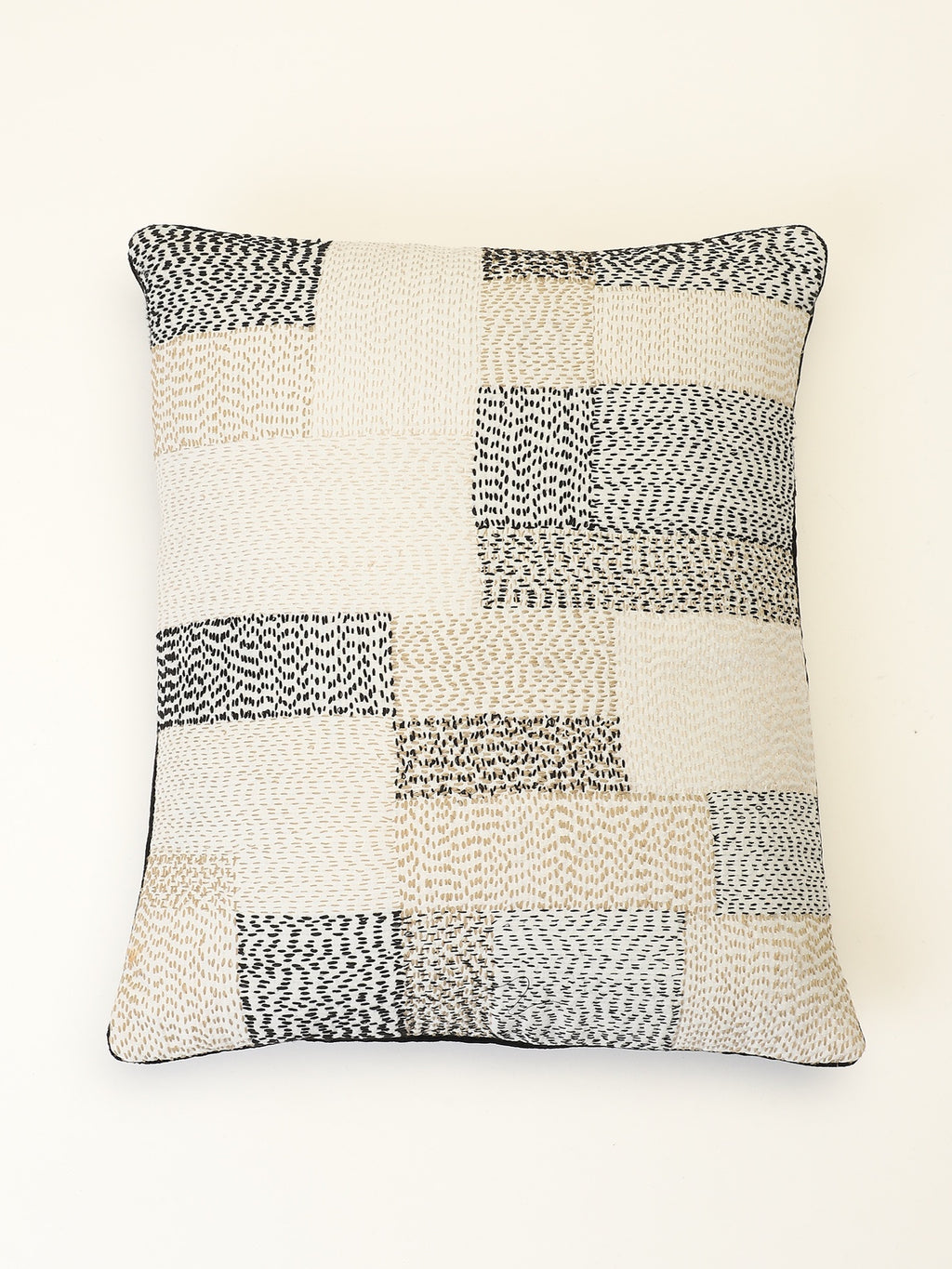 Kantha Stitch Cushion Cover
