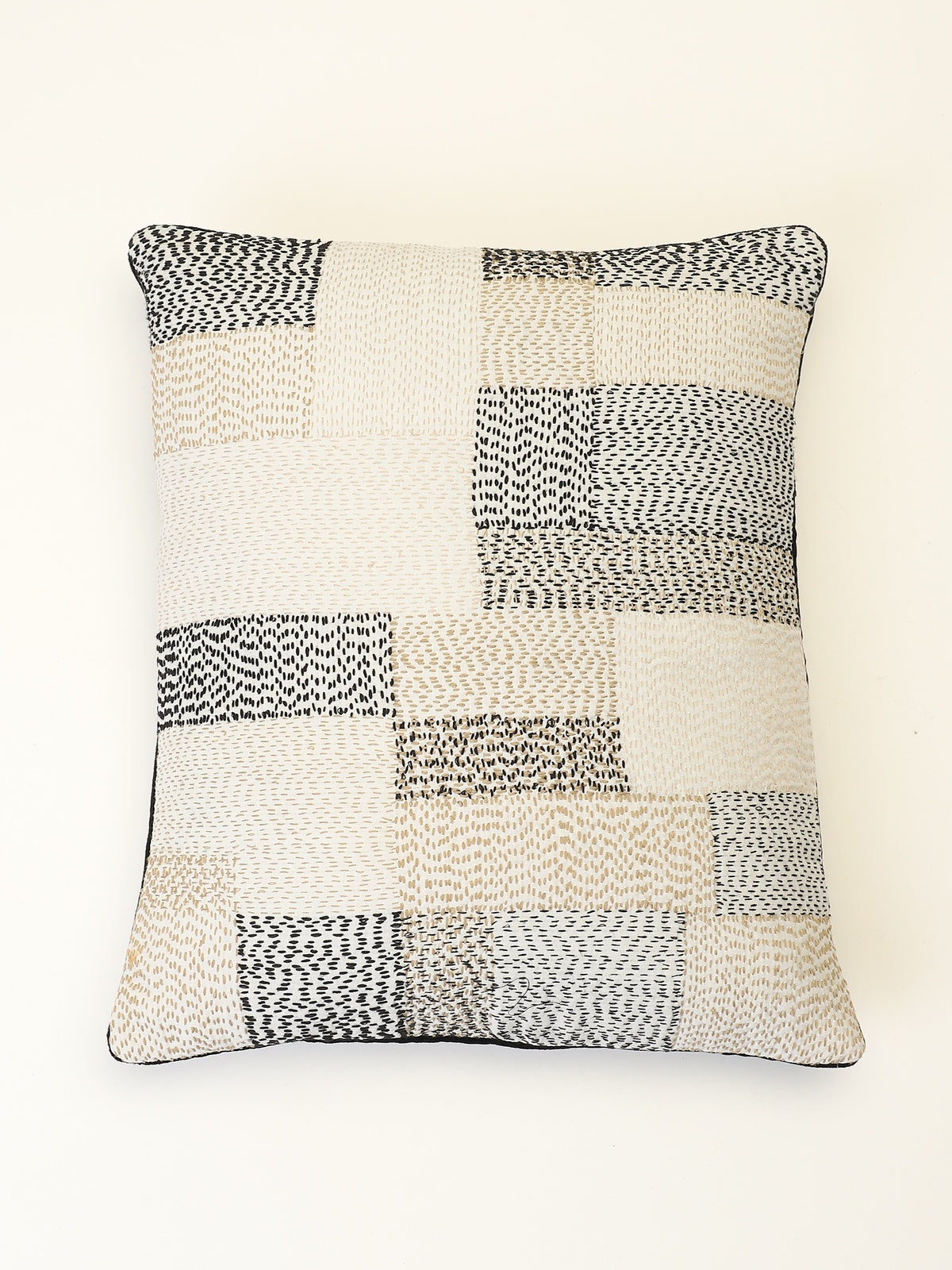 Kantha Stitch Cushion Cover