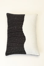 Kantha Stitch Patched Cushion Cover