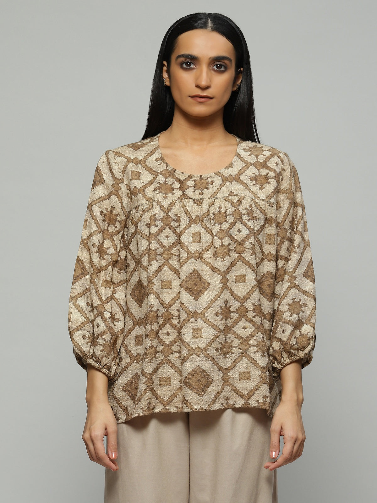 Printed Patola Top