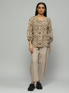 Printed Patola Top