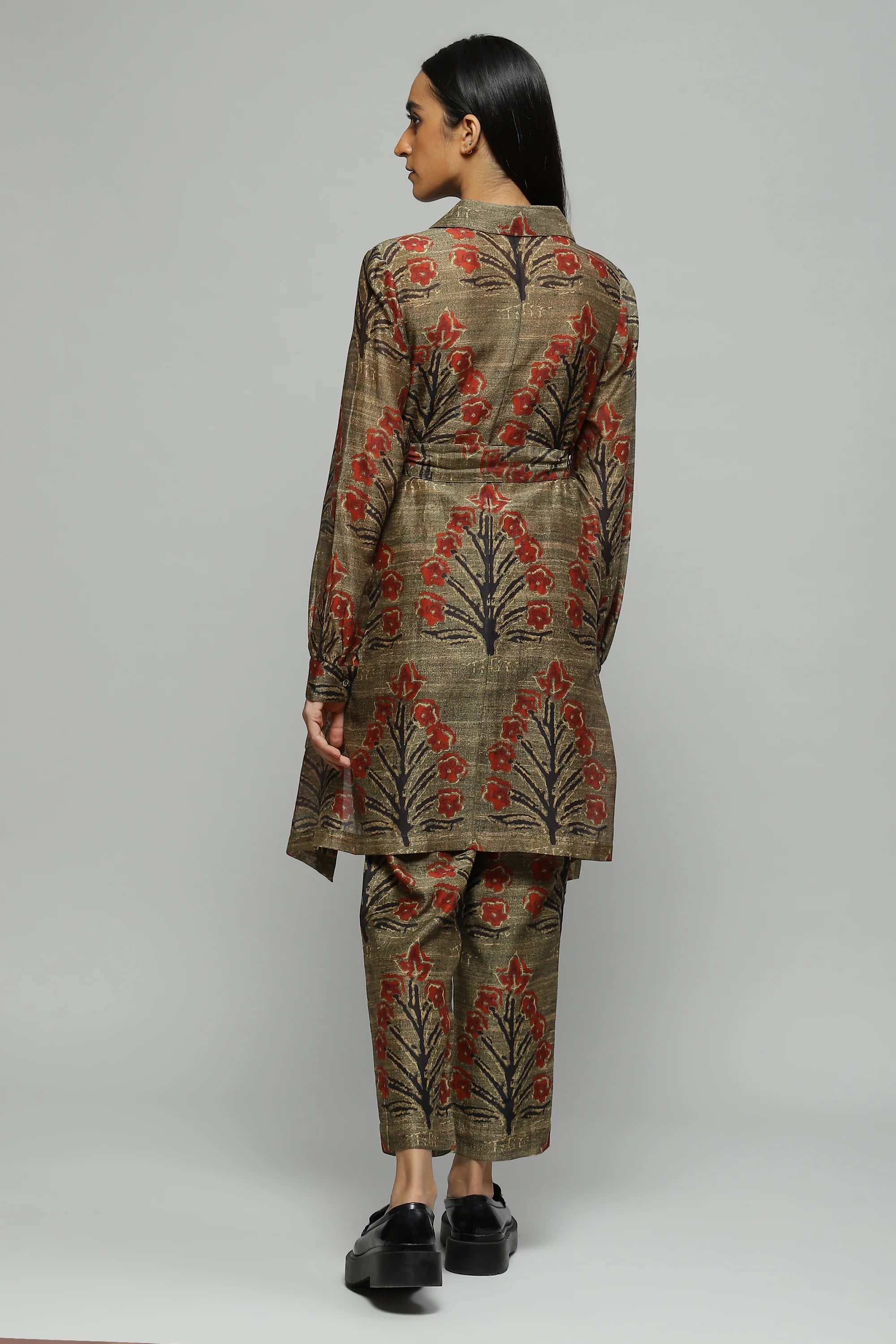 Printed Silk Cotton Coordinate Set
