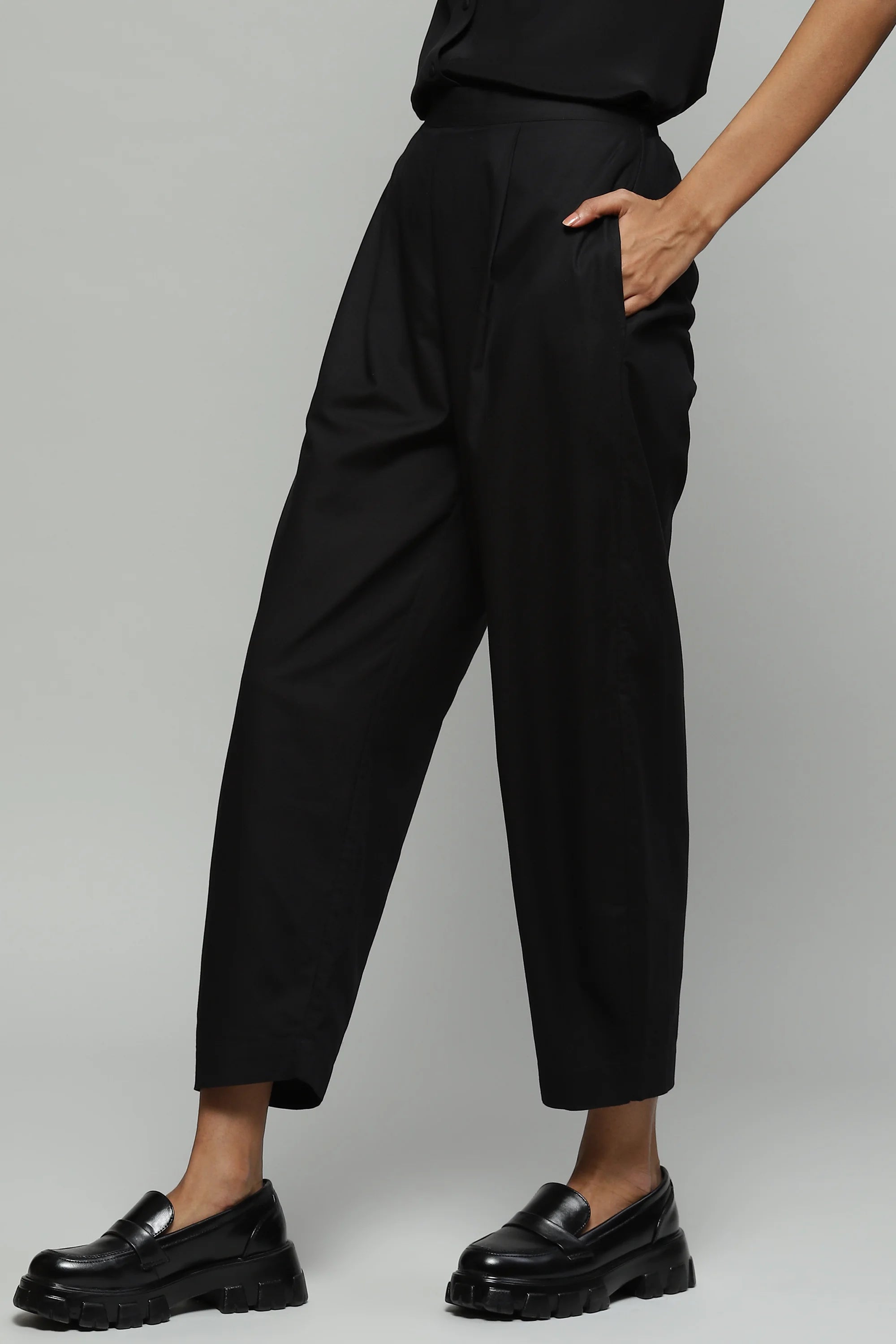 Black Silk Pant
