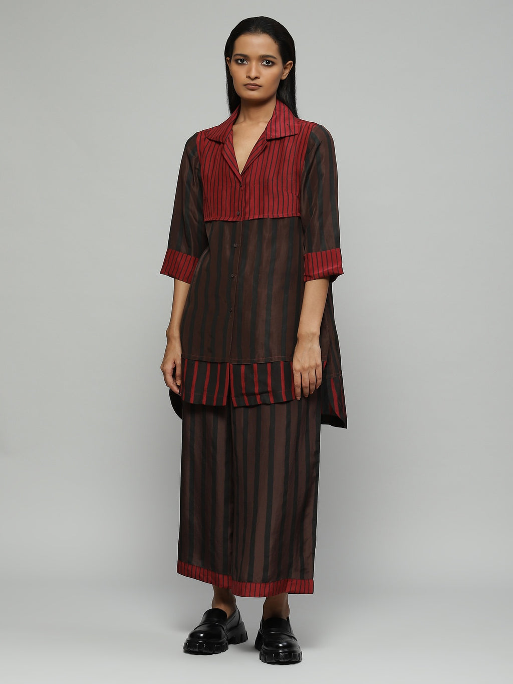 Block Printed Silk Coordinate Set