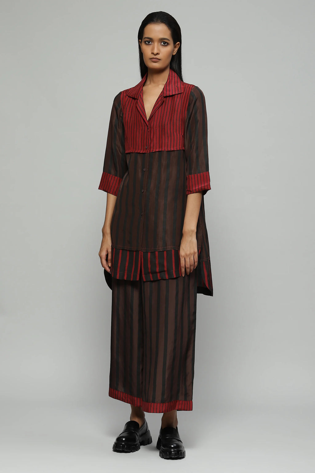 Block Printed Silk Coordinate Set