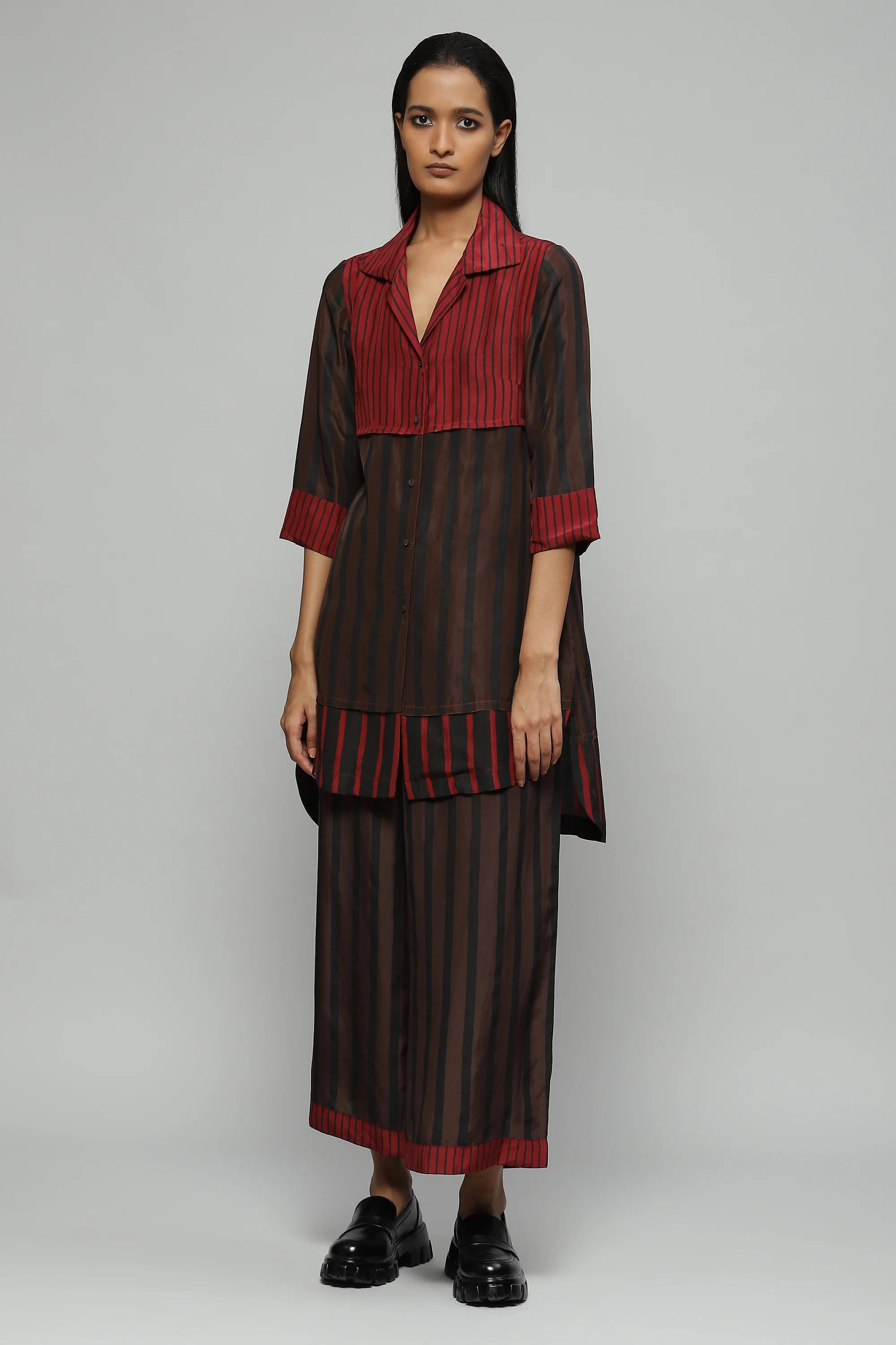 Block Printed Silk Coordinate Set