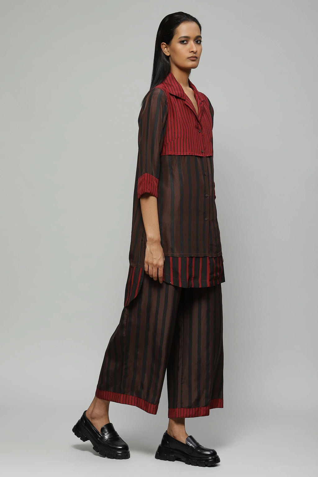 Block Printed Silk Coordinate Set