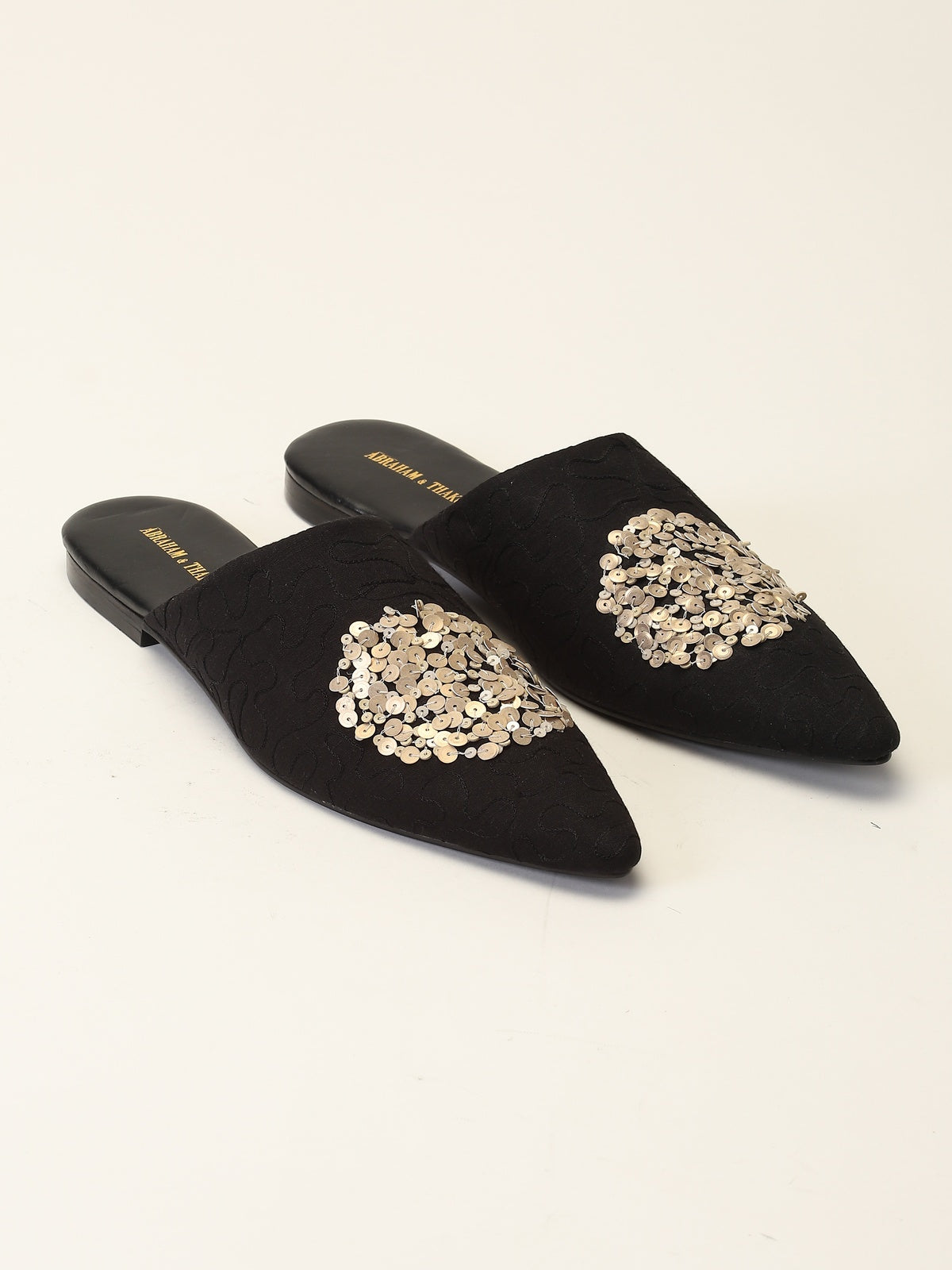 Sequinned Dot Slipper