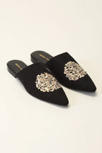 Sequinned Dot Slipper