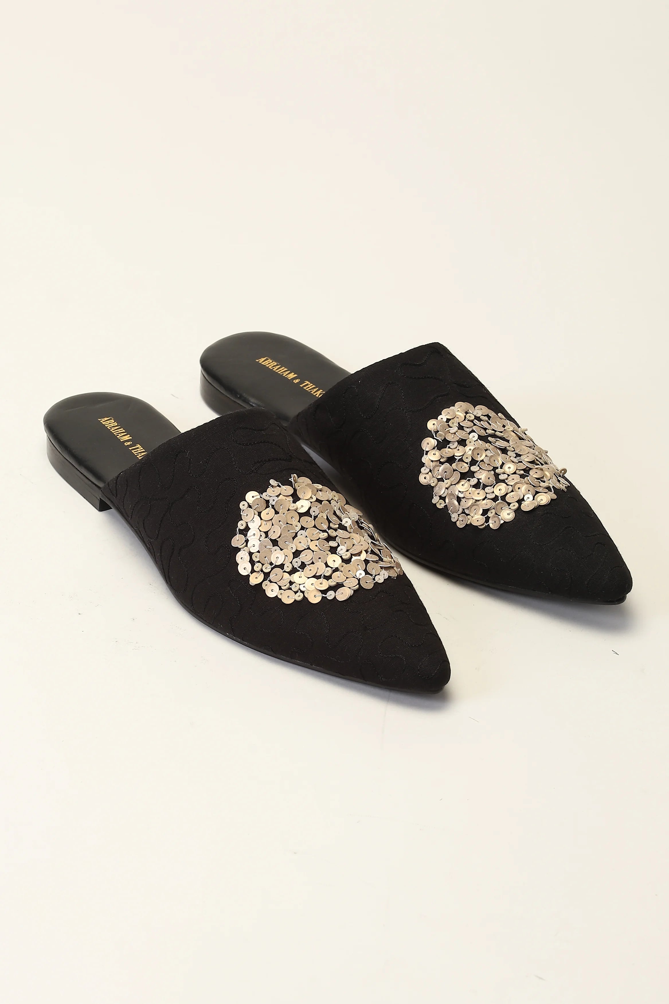 Sequinned Dot Slipper