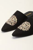 Sequinned Dot Slipper