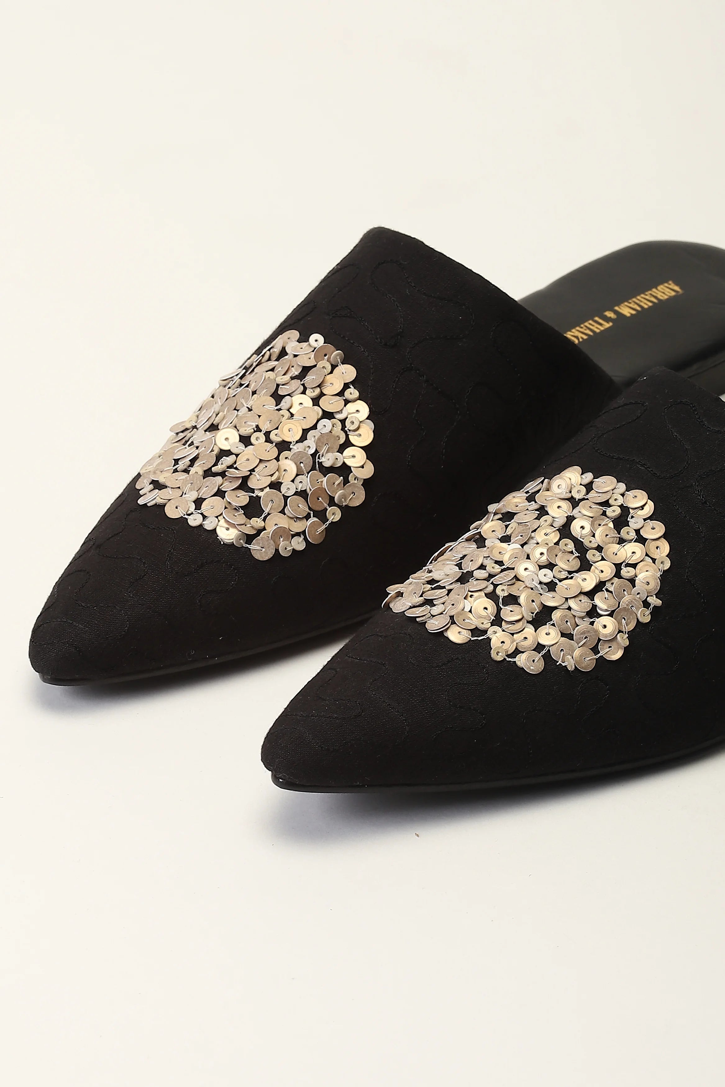 Sequinned Dot Slipper
