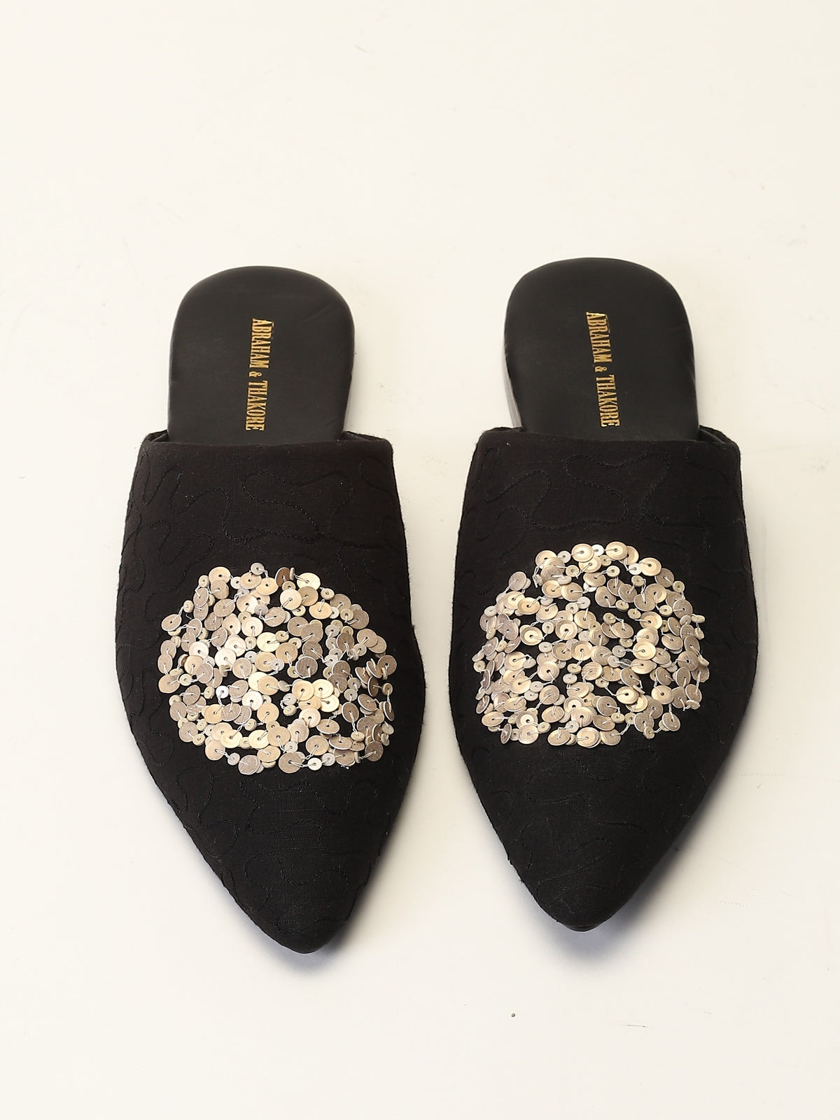 Sequinned Dot Slipper