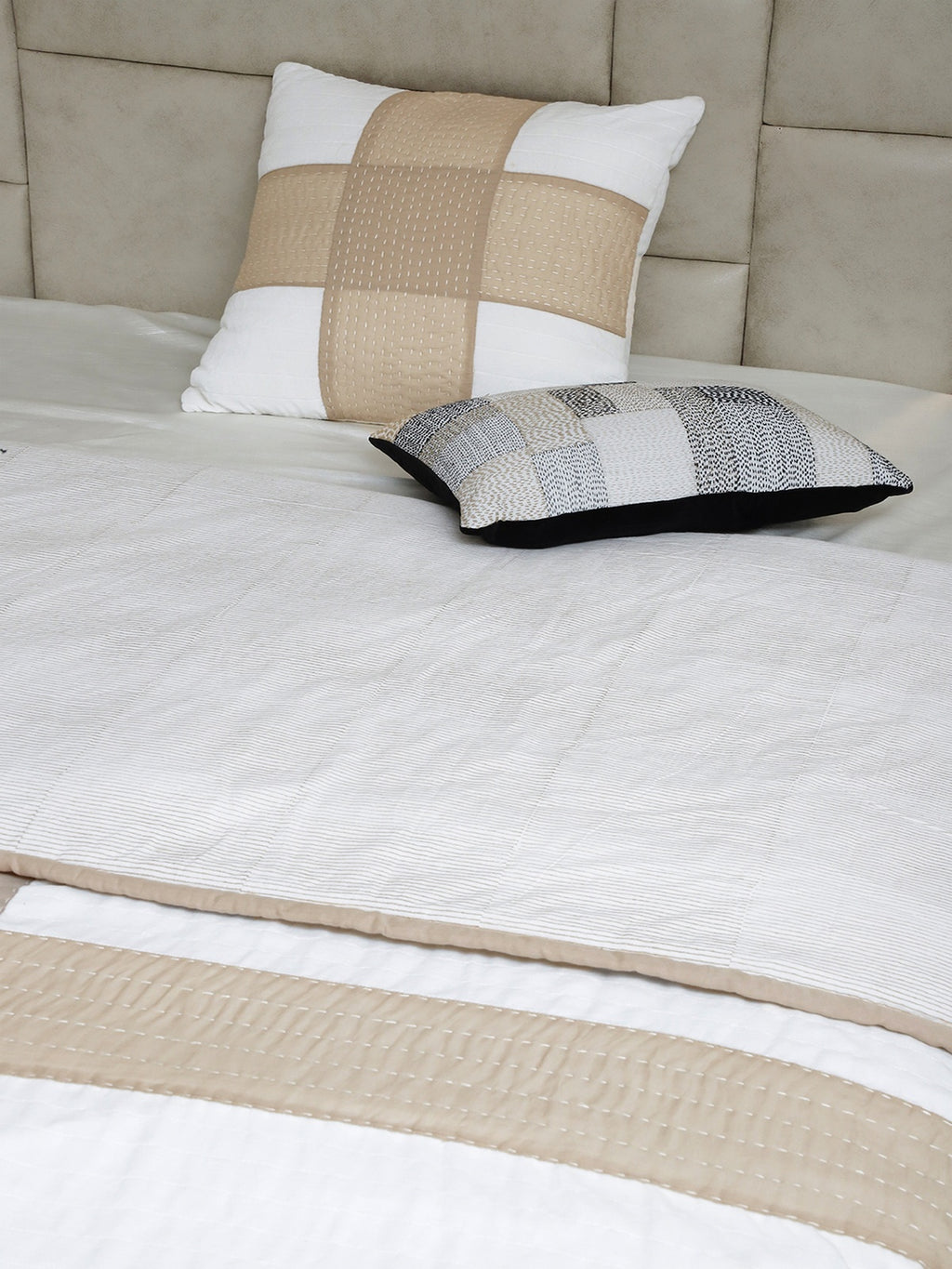 Quilted Kantha Patchwork Bedcover