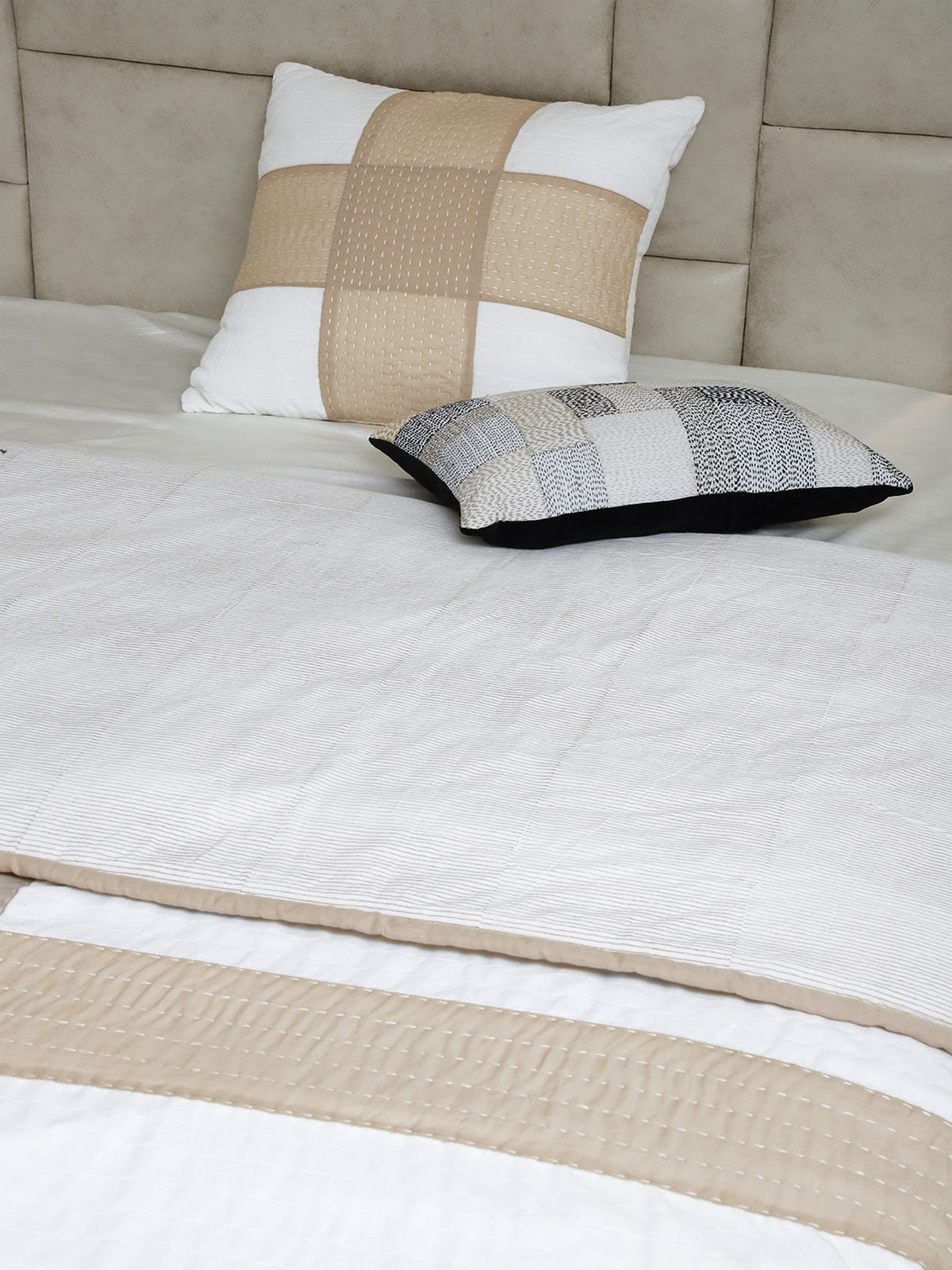 Quilted Kantha Patchwork Bedcover