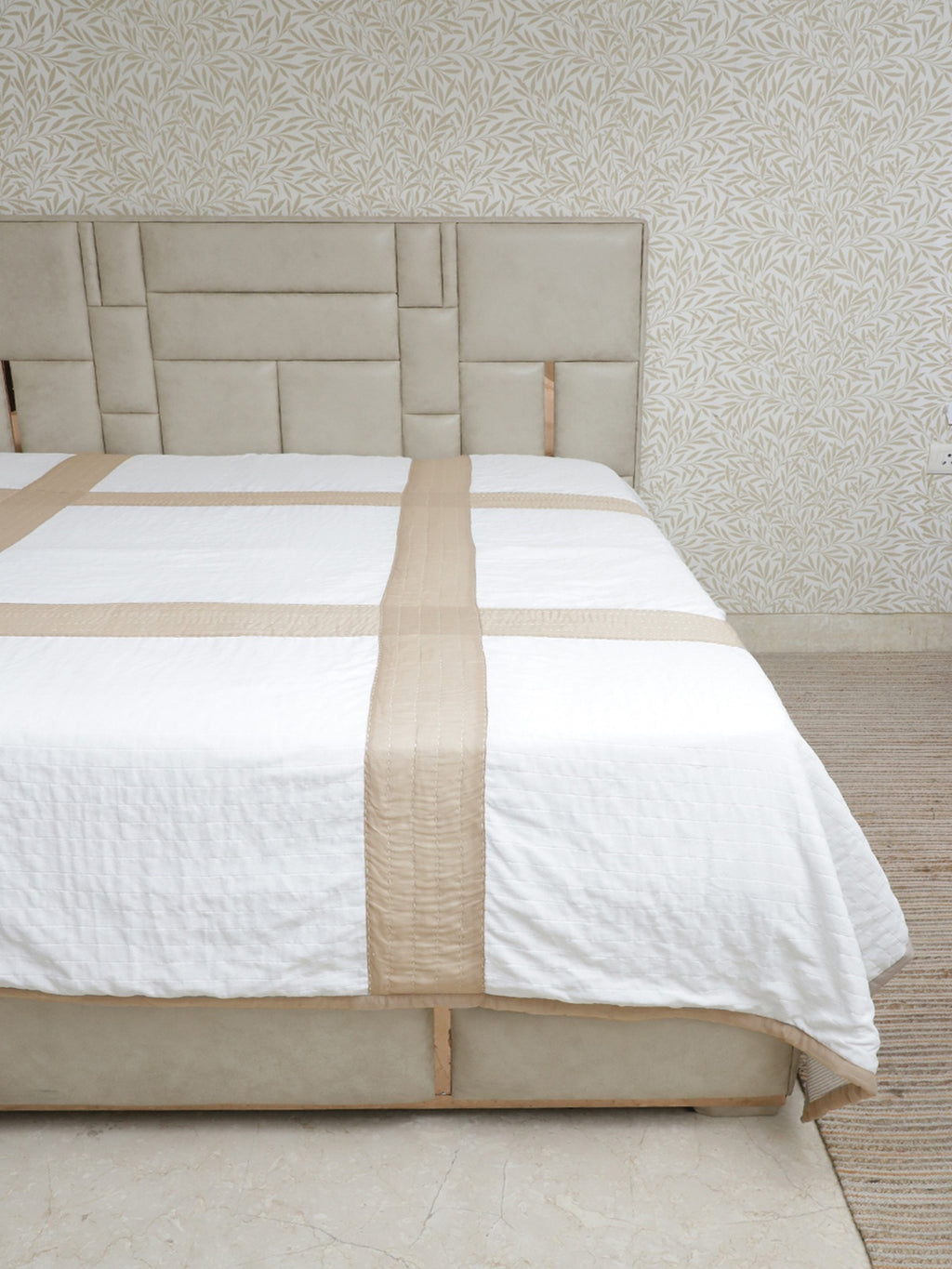 Quilted Kantha Patchwork Bedcover