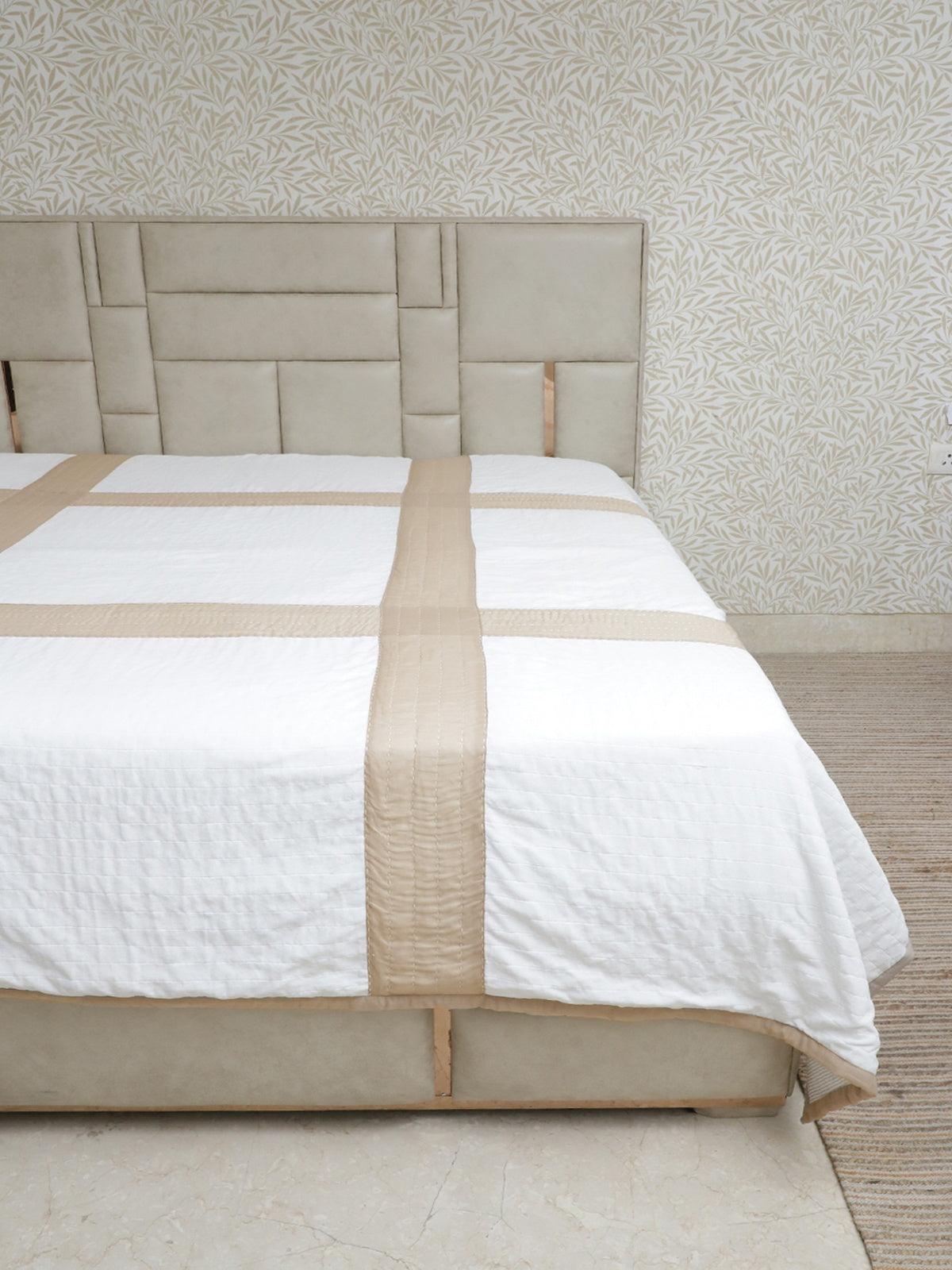Quilted Kantha Patchwork Bedcover