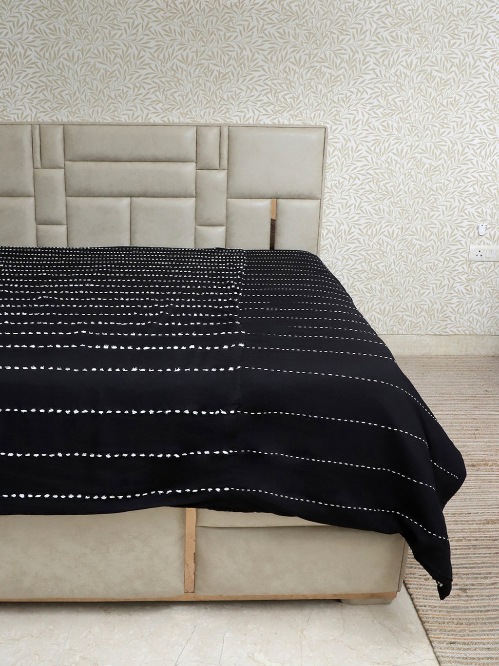 Kantha Stitch Bedcover