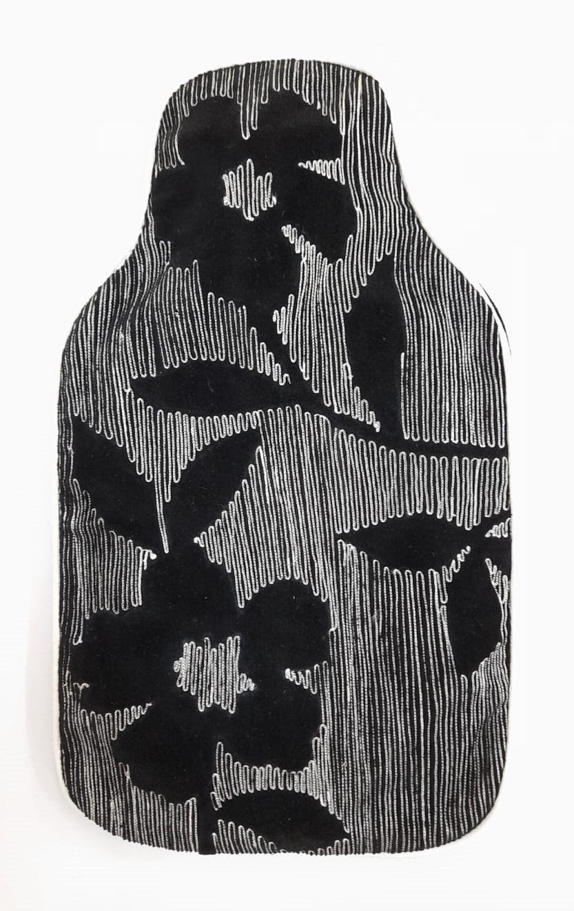 Floral Embroidered Hot Bottle Cover