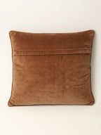 Tussar Silk Embroidered Stripe Cushion Cover