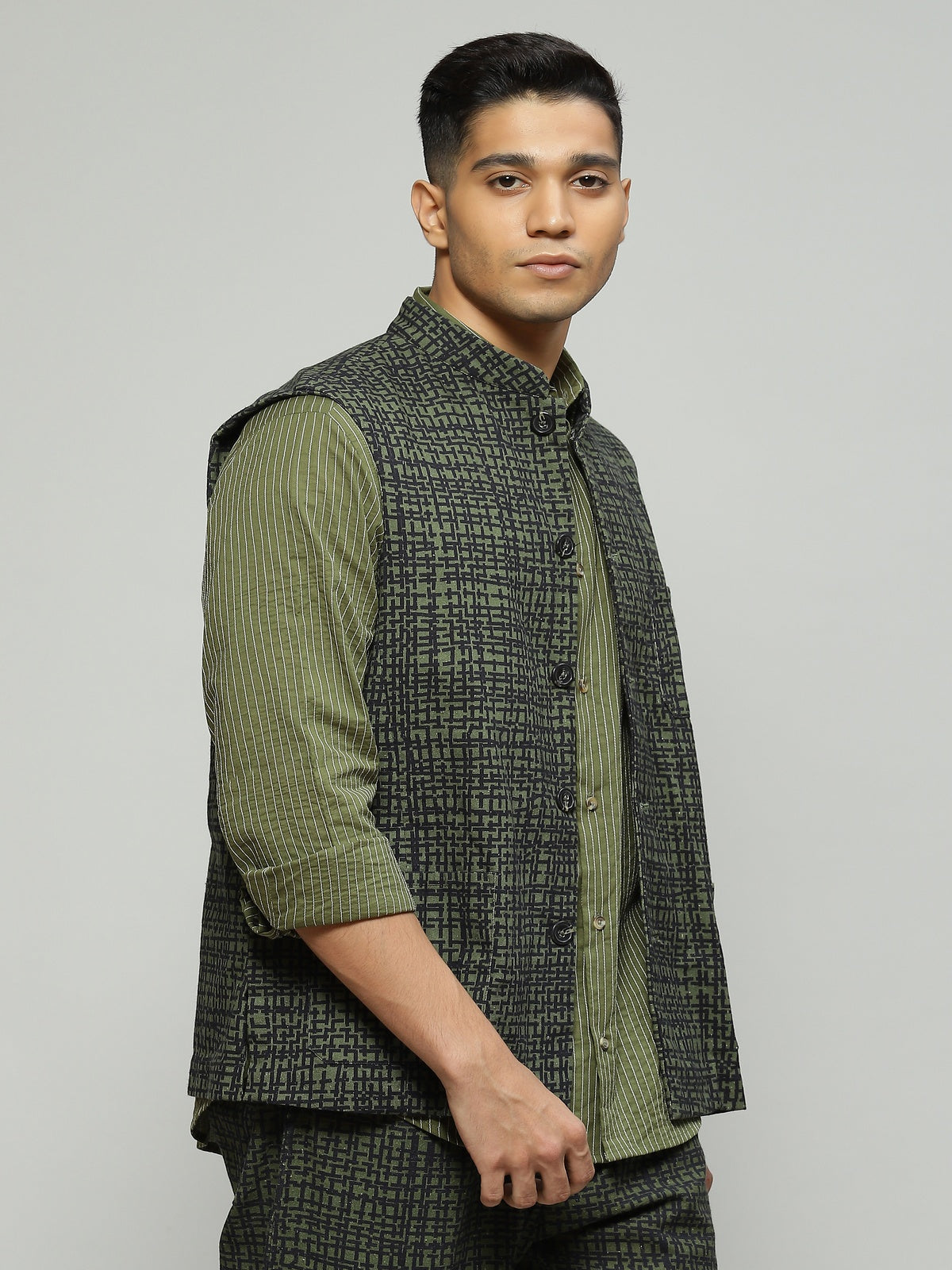 Tabby Print Bundi