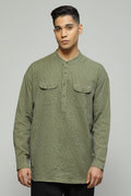 Trapunto Stitch Shirt Kurta