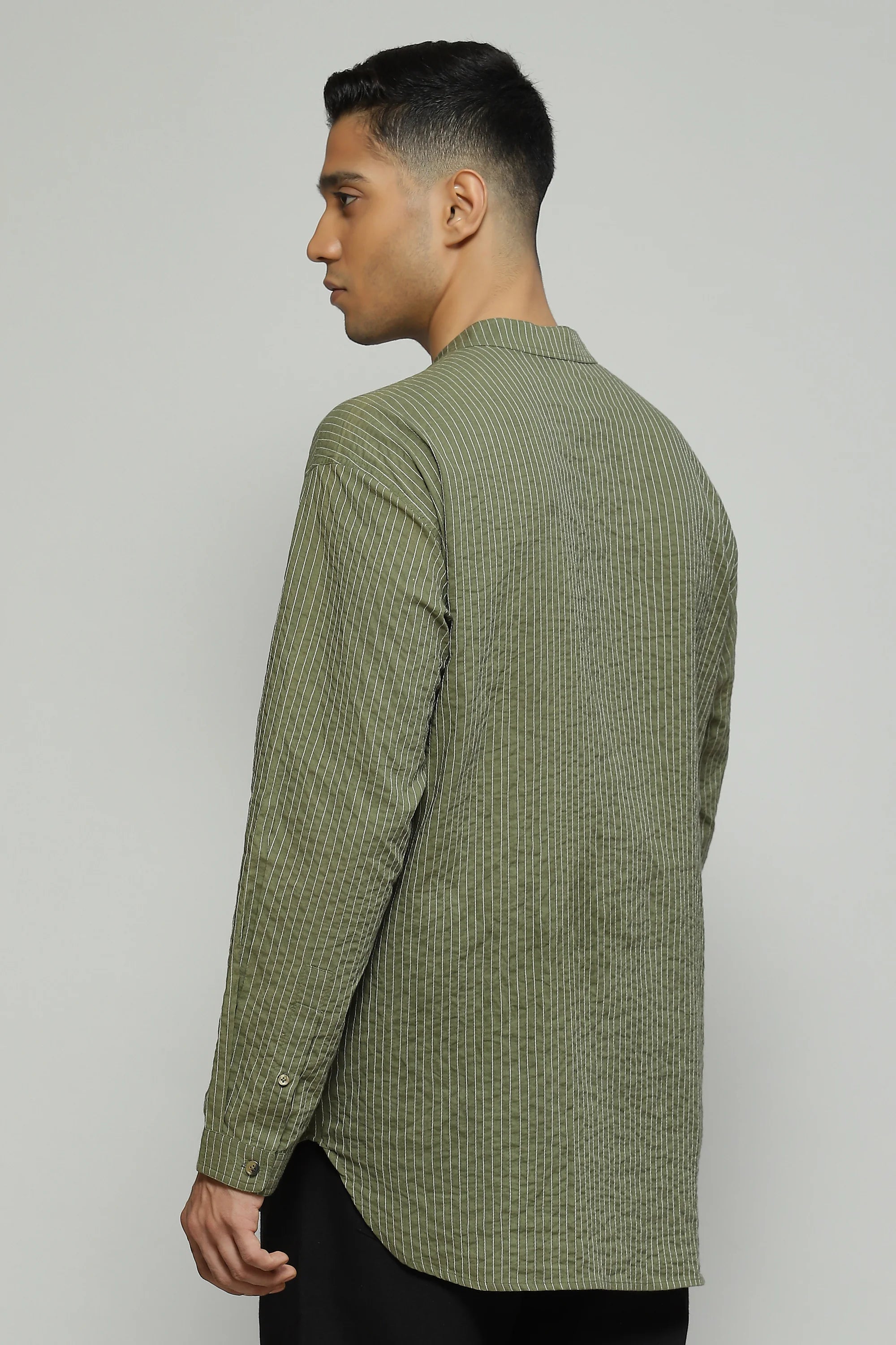 Trapunto Stitch Shirt Kurta