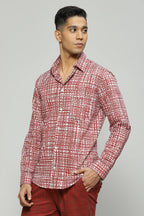 Tabby Print Shirt Ivory