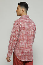 Tabby Print Shirt Ivory