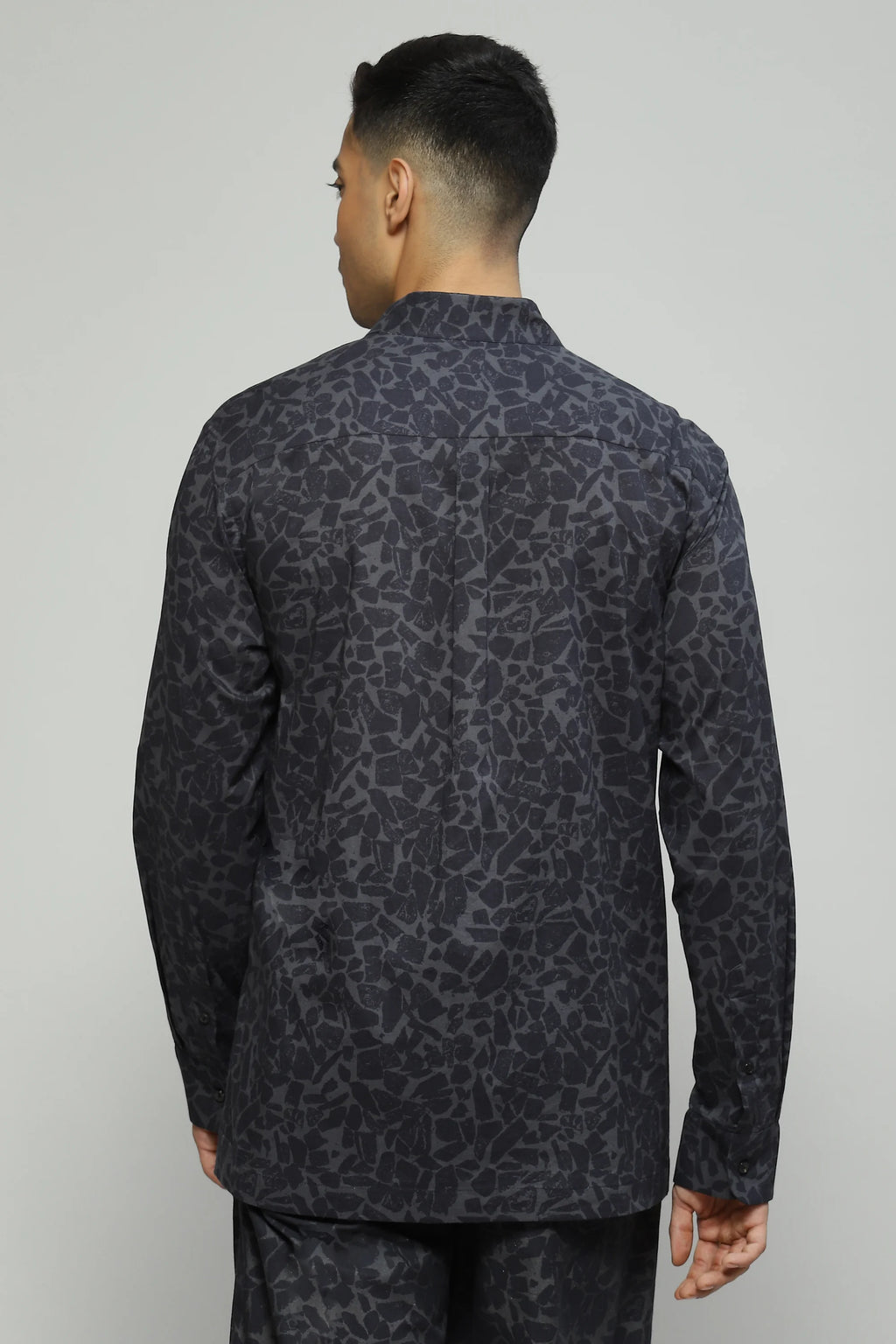 Terrazzo Print Shirt Black