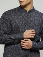 Terrazzo Print Shirt Black