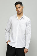 Trapunto Stitch Shirt White