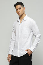 Trapunto Stitch Shirt White