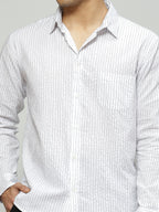 Trapunto Stitch Shirt White