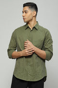 Trapunto Stitch Shirt Seagrass