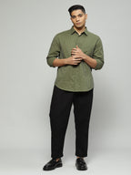 Trapunto Stitch Shirt Seagrass
