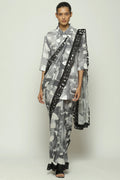 Fashion Show Watercolour Calligraphy Sari