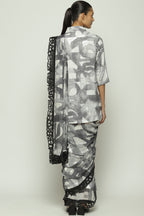 Fashion Show Watercolour Calligraphy Sari