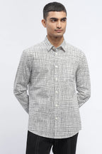 Hand - Drawn Check Shirt