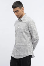 Hand - Drawn Check Shirt