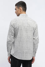 Hand - Drawn Check Shirt