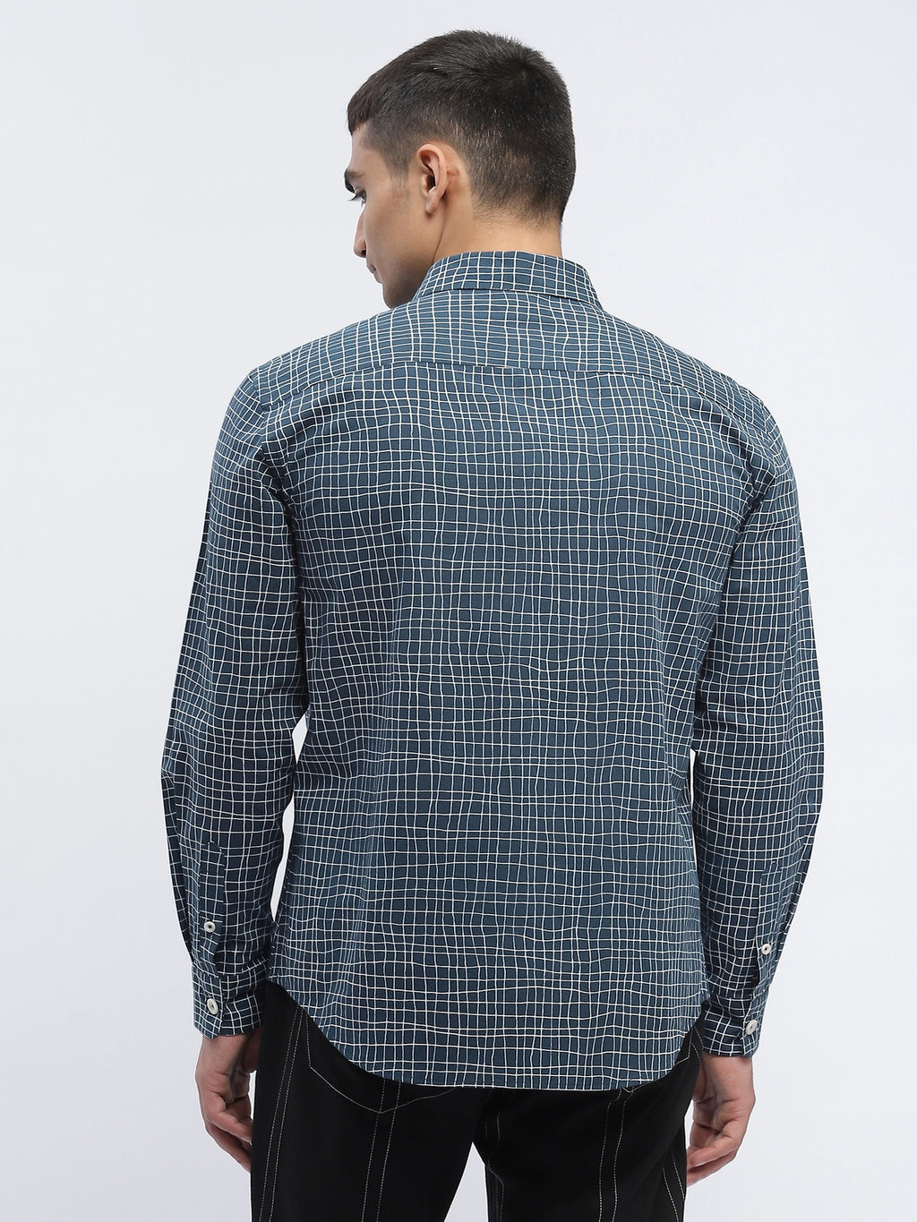 Hand - Drawn Check Shirt