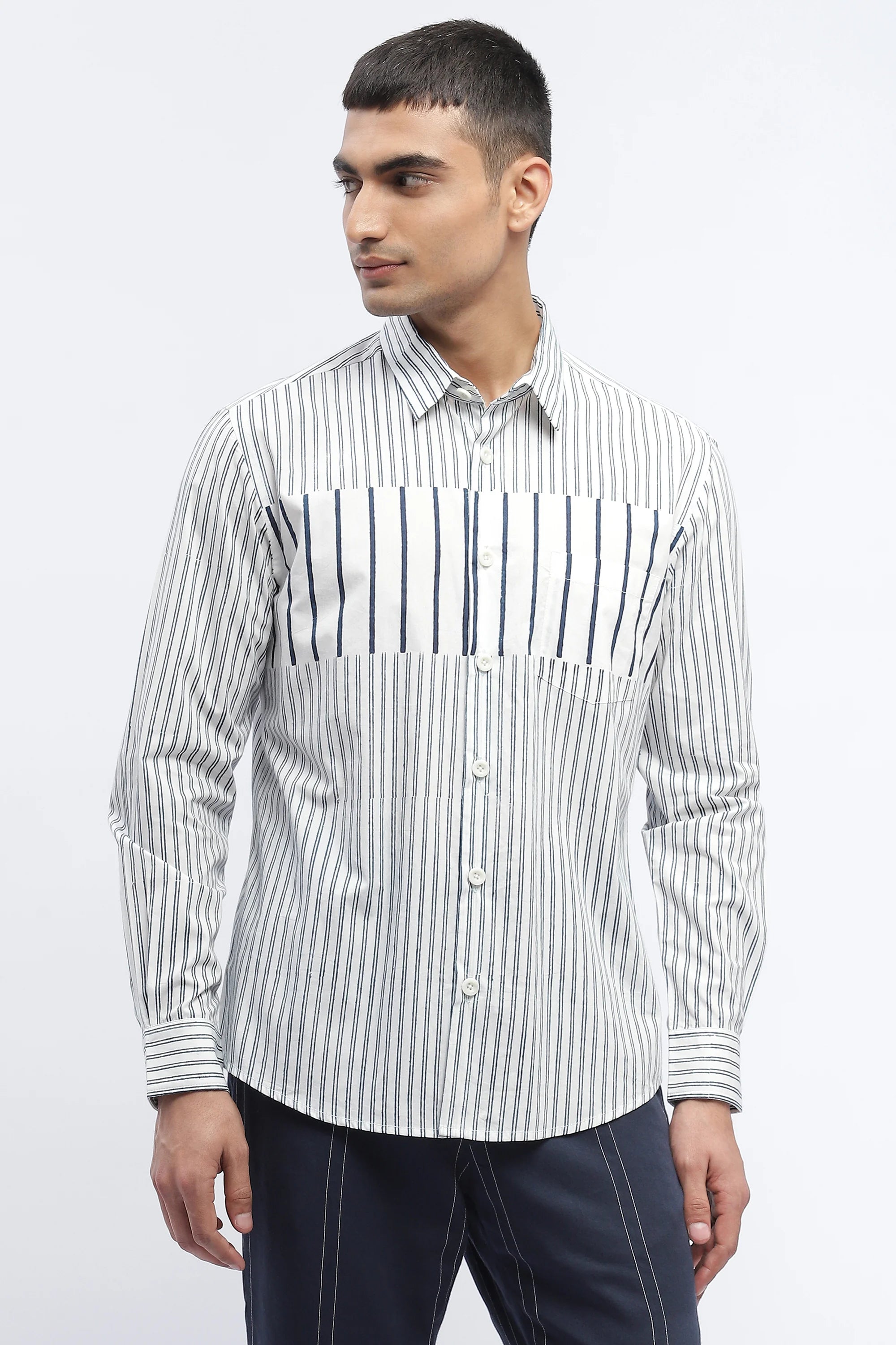 Engineered Blockprint Shirt