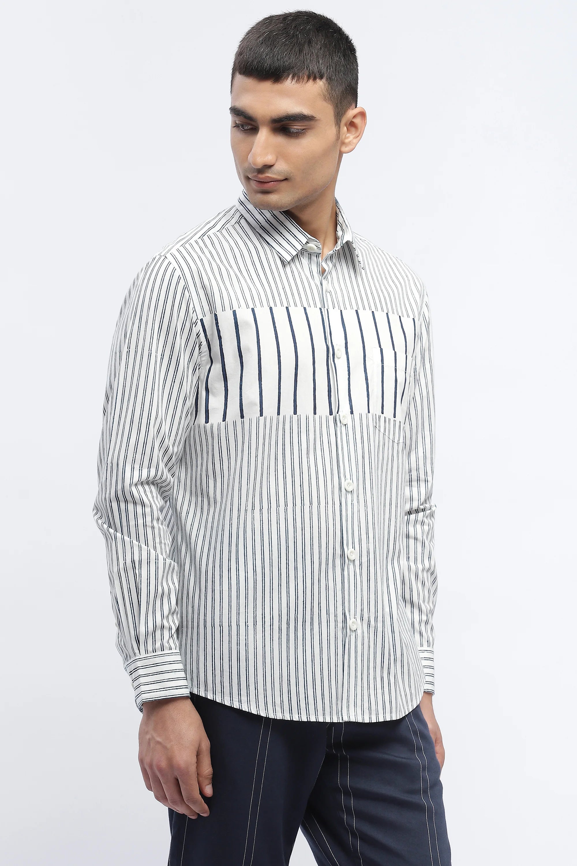 Engineered Blockprint Shirt