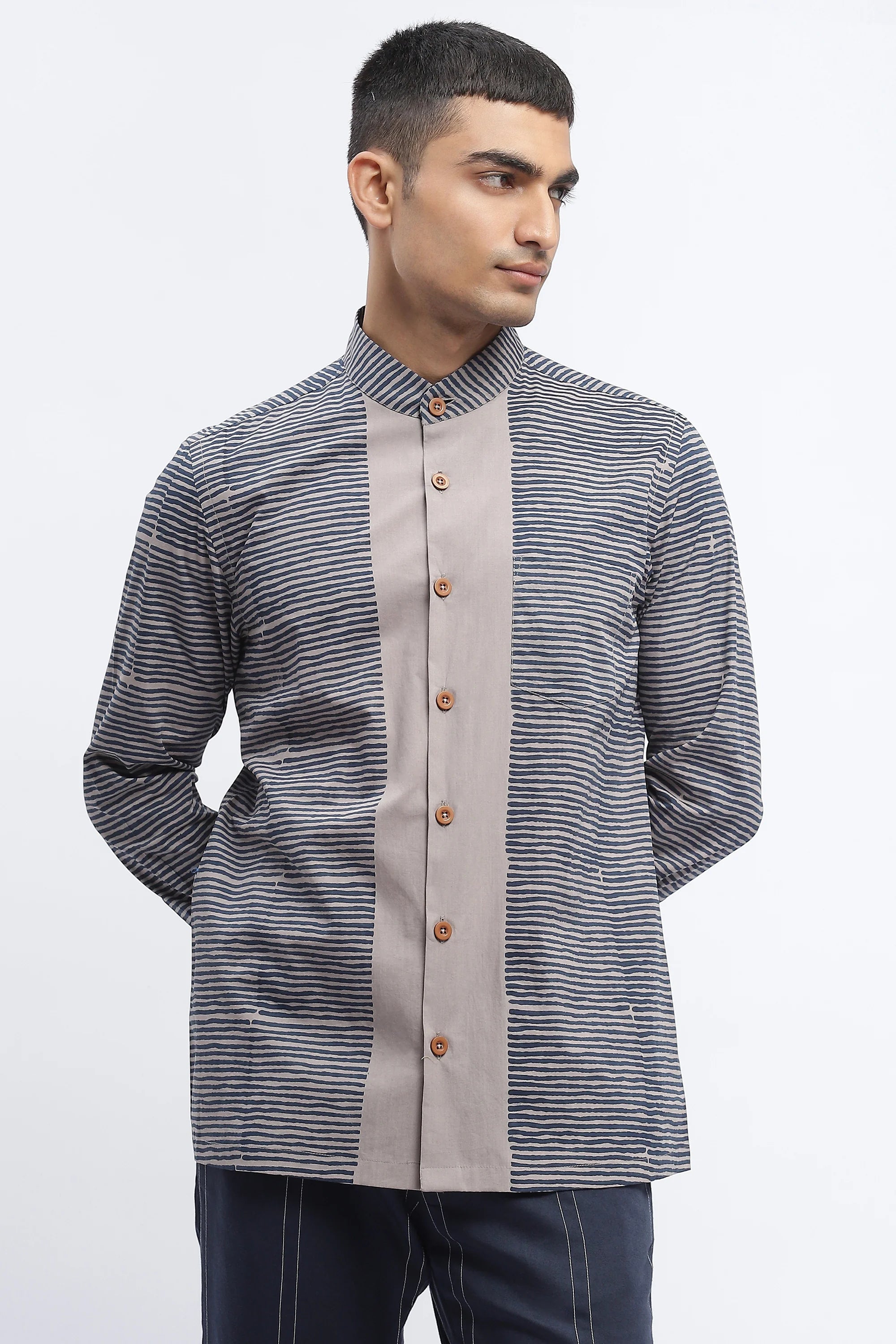 Engineered Blockprint Shirt