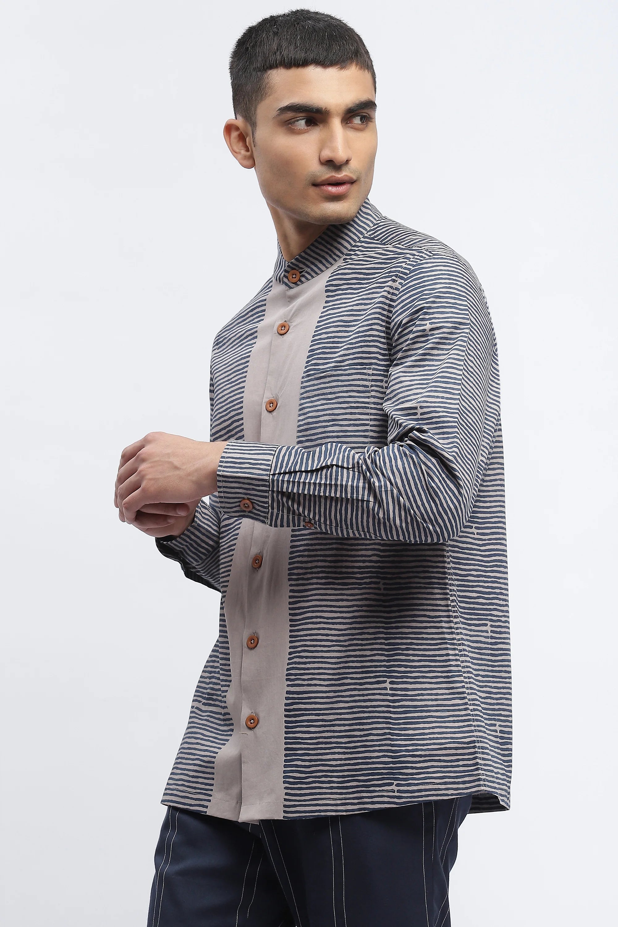 Engineered Blockprint Shirt